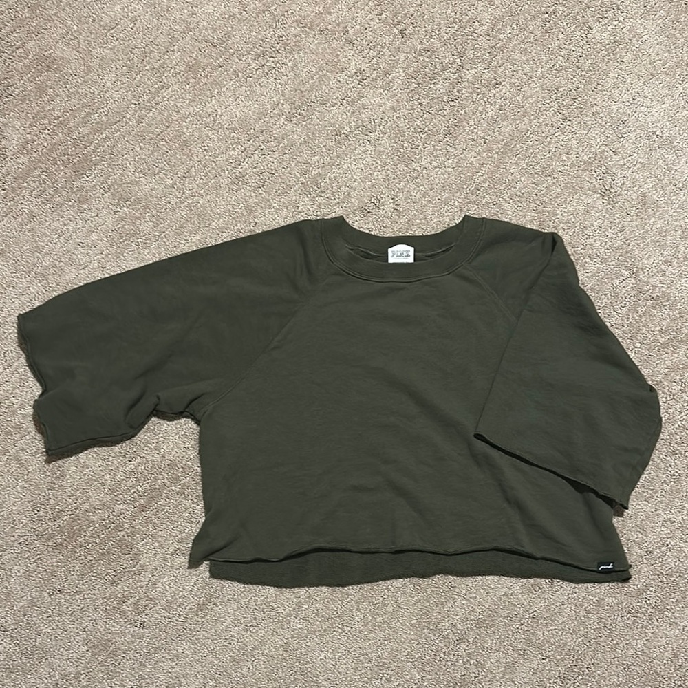 Women’s PINK Wide Cropped T-shirt